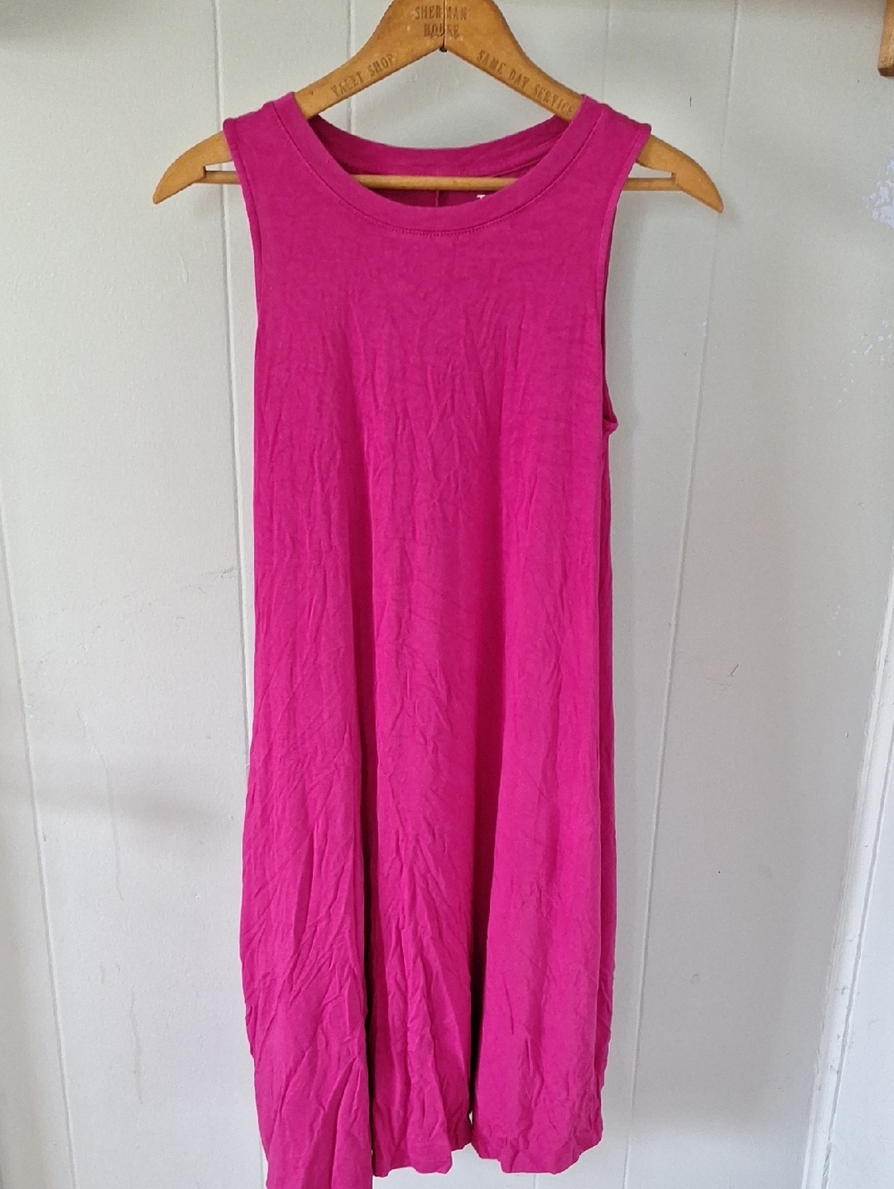 Time and Tru Sleeveless Fuchsia Midi Swing Dress
